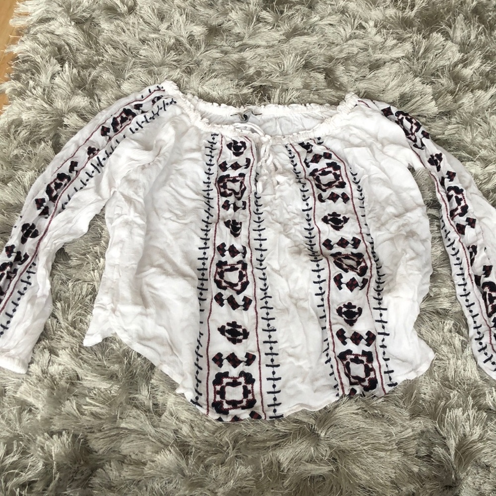 Off the shoulder boho top